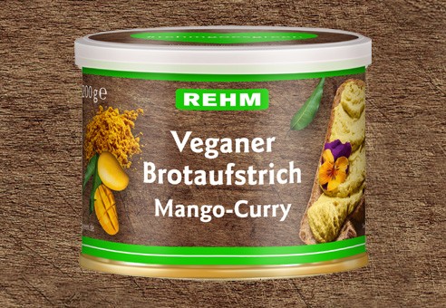 Veganer Brotaufstrich Mango-Curry