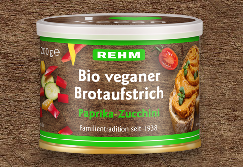 Bio Veganer Brotaufstrich Paprika-Zucchini