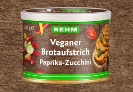Veganer Brotaufstrich Paprika-Zucchini